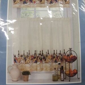 Ellery Homestyles Tier & Valance set ~ Merlot One Valance